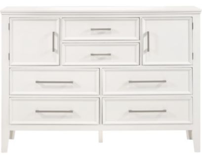 New Classic Andover White Dresser