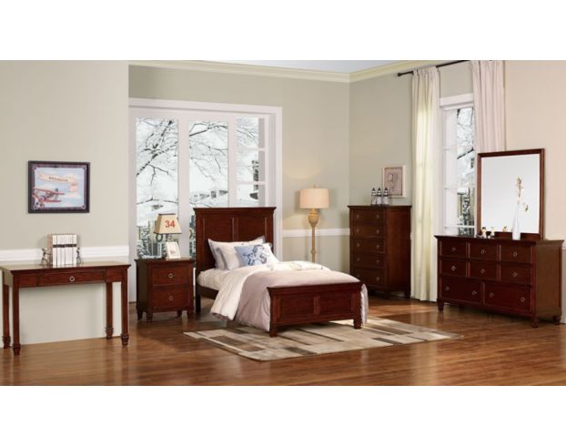 New Classic Tamarack Cherry Twin Bed large image number 2