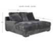 New Classic Embrace Charcoal Dual Chaise Lounge small image number 7