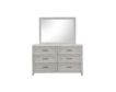 New Classic Fiona Mist Gray Dresser Mirror small image number 3