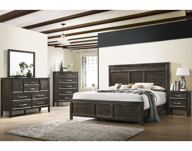 New Classic Andover Nutmeg 4-Piece Queen Bedroom Set large image number 1
