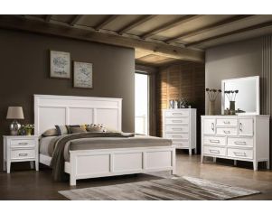 New Classic Andover White 4-Piece King Bedroom Set