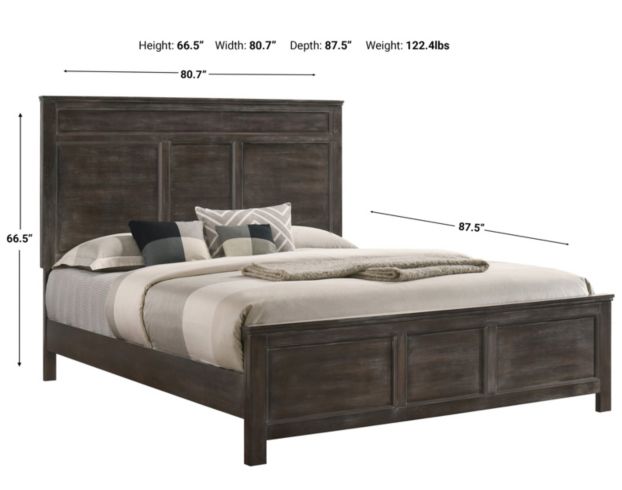New Classic Andover Nutmeg King 4-Piece Bedroom Set large image number 14