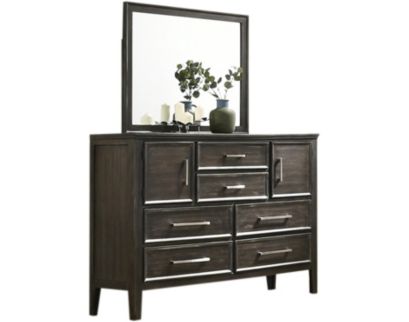 New Classic Andover Nutmeg Dresser/Mirror Set