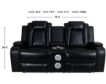 New Classic Orion Power Loveseat with Console small image number 13