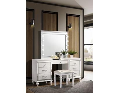 New Classic Valentino White Vanity With Mirror