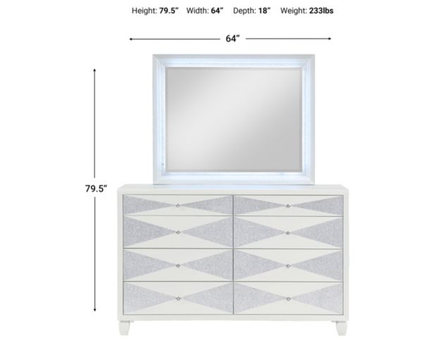New Classic Harlequin 4-Piece King Bedroom Set large image number 3