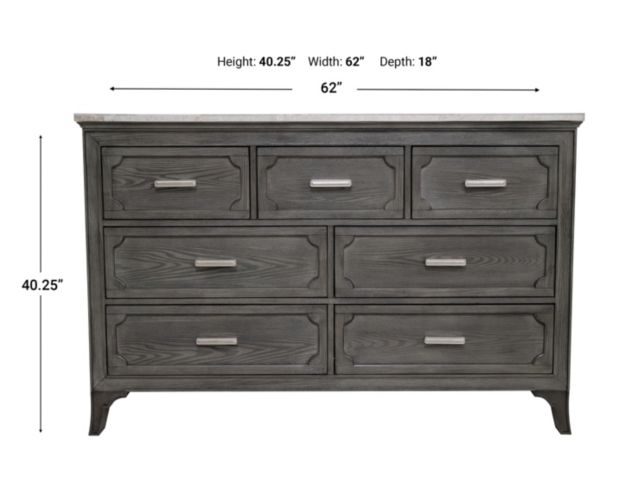 New Classic Lisbon Gray Dresser large image number 5