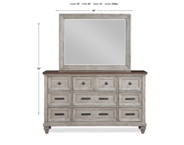 New Classic Mariana Dresser with Mirror large image number 9