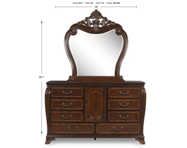 New Classic Montecito Dresser with Mirror large image number 8
