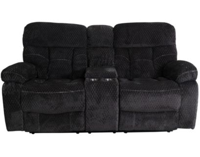 New Classic Bravo Charcoal Power Recline Loveseat with Console