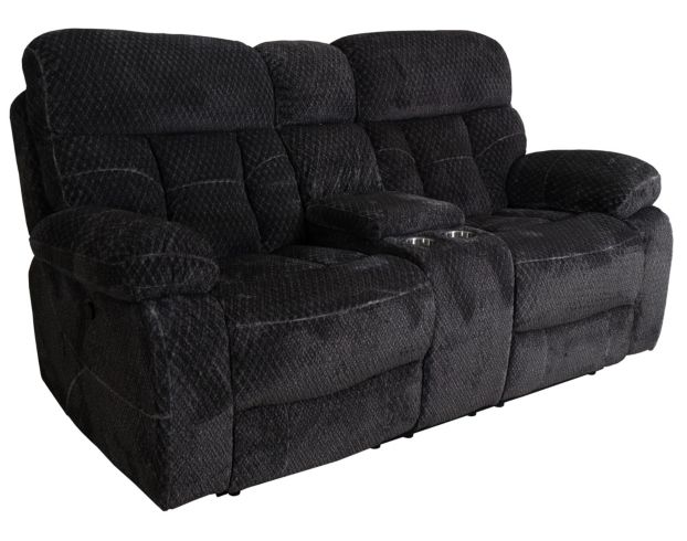 New Classic Bravo Charcoal Power Recline Loveseat with Console large image number 3