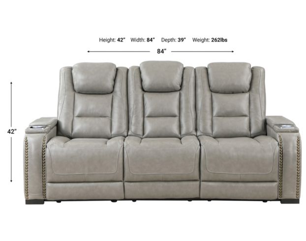 New Classic Breckenridge Leather Power Reclining Sofa large image number 8