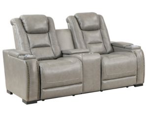 New Classic Breckenridge Leather Power Reclining Loveseat with Console