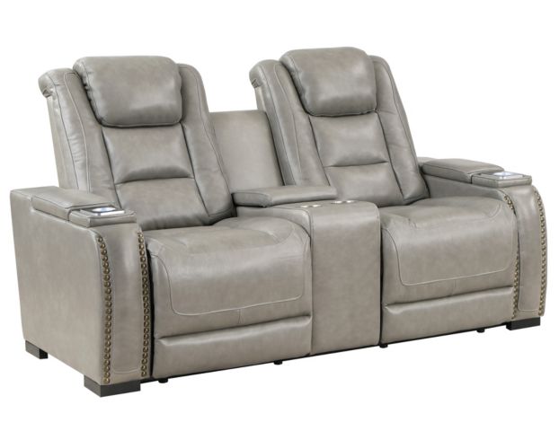 New Classic Breckenridge Leather Power Reclining Loveseat with Console large image number 2