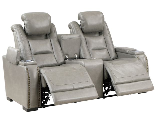 New Classic Breckenridge Leather Power Reclining Loveseat with Console large image number 3