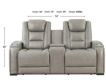 New Classic Breckenridge Leather Power Reclining Loveseat with Console small image number 8