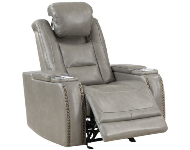 New Classic Breckenridge Leather Power Glider Recliner large image number 3