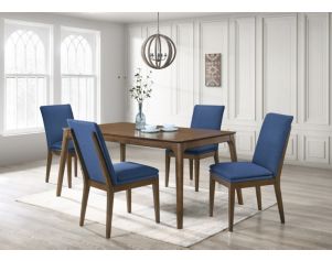 New Classic Maggie Blue 5-Piece Dining Set