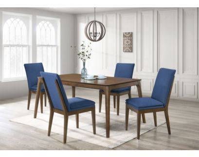 New Classic Maggie Blue 5-Piece Dining Set