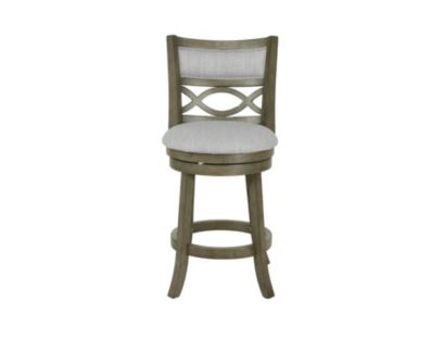 New Classic Manchester Antique Gray with Fabric Seat Counter Stool