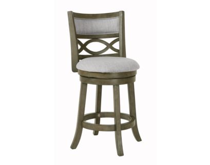 New Classic Manchester Antique Gray with Fabric Seat Counter Stool