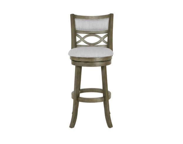 New Classic Manchester Antique Gray with Fabric Seat Barstool large image number 1