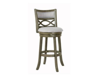 New Classic Manchester Antique Gray with Fabric Seat Barstool