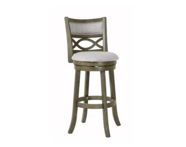 New Classic Manchester Antique Gray with Fabric Seat Barstool large image number 2