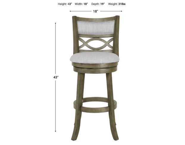 New Classic Manchester Gray Barstool large image number 6