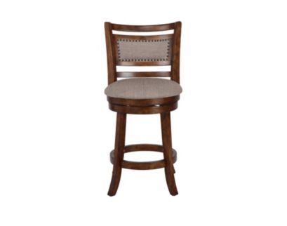 New Classic Aberdeen Dark Brown with Fabric Seat Counter Stool