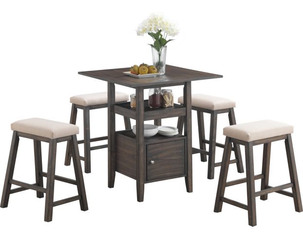 New Classic Derby 5-Piece Dining Set large image number 2