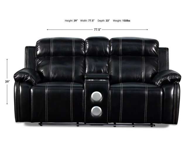 New Classic Fusion Reclining Loveseat With Console large image number 9