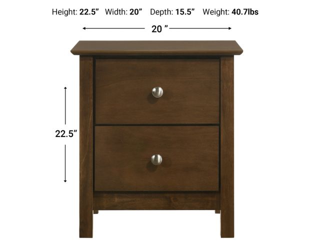 New Classic Aries Brown Nightstand large image number 7
