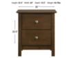 New Classic Aries Brown Nightstand small image number 7
