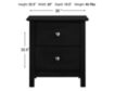 New Classic Aries Black Nightstand small image number 7