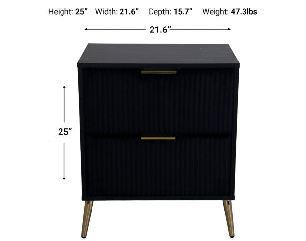 New Classic Kailani Black Nightstand large image number 7