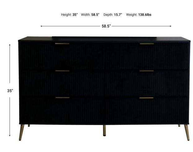New Classic Kailani Black Dresser large image number 5