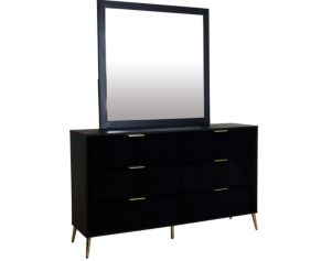 New Classic Kailani Black Dresser with Mirror