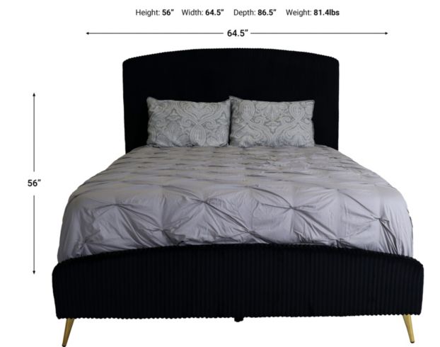 New Classic Kailani Black Queen Bed large image number 5