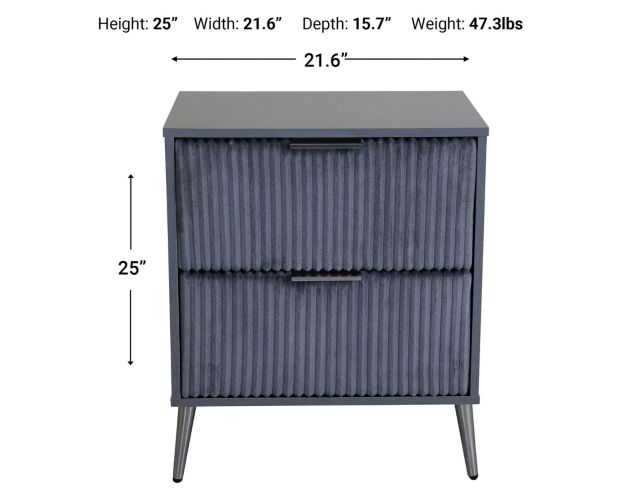 New Classic Kailani Gray Nightstand large image number 7