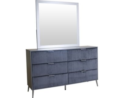 New Classic Kailani Gray Dresser with Mirror