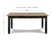 New Classic Prairie Point Black Dining Table small image number 8