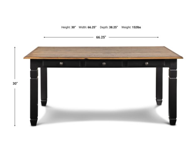 New Classic Prairie Point Black Dining Table large image number 8