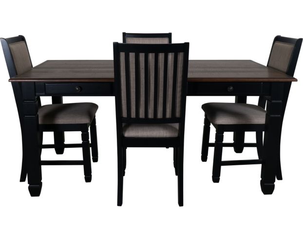 New Classic Prairie Point Black 5-Piece Dining Set large image number 1