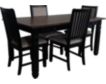 New Classic Prairie Point Black 5-Piece Dining Set small image number 2