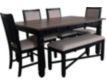 New Classic Prairie Point Black 6-piece Dining Set small image number 2