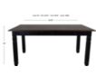 New Classic Prairie Point Black 6-piece Dining Set small image number 9