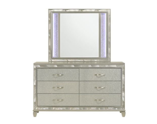 New Classic Radiance Silver Dresser with Mirror large image number 1