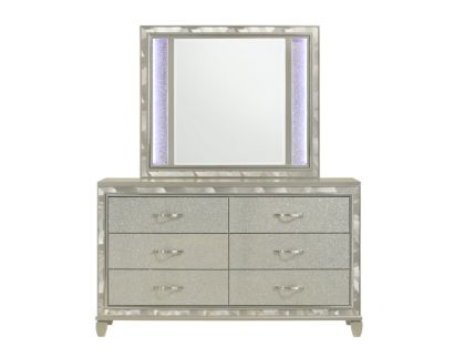 New Classic Radiance Silver Dresser with Mirror